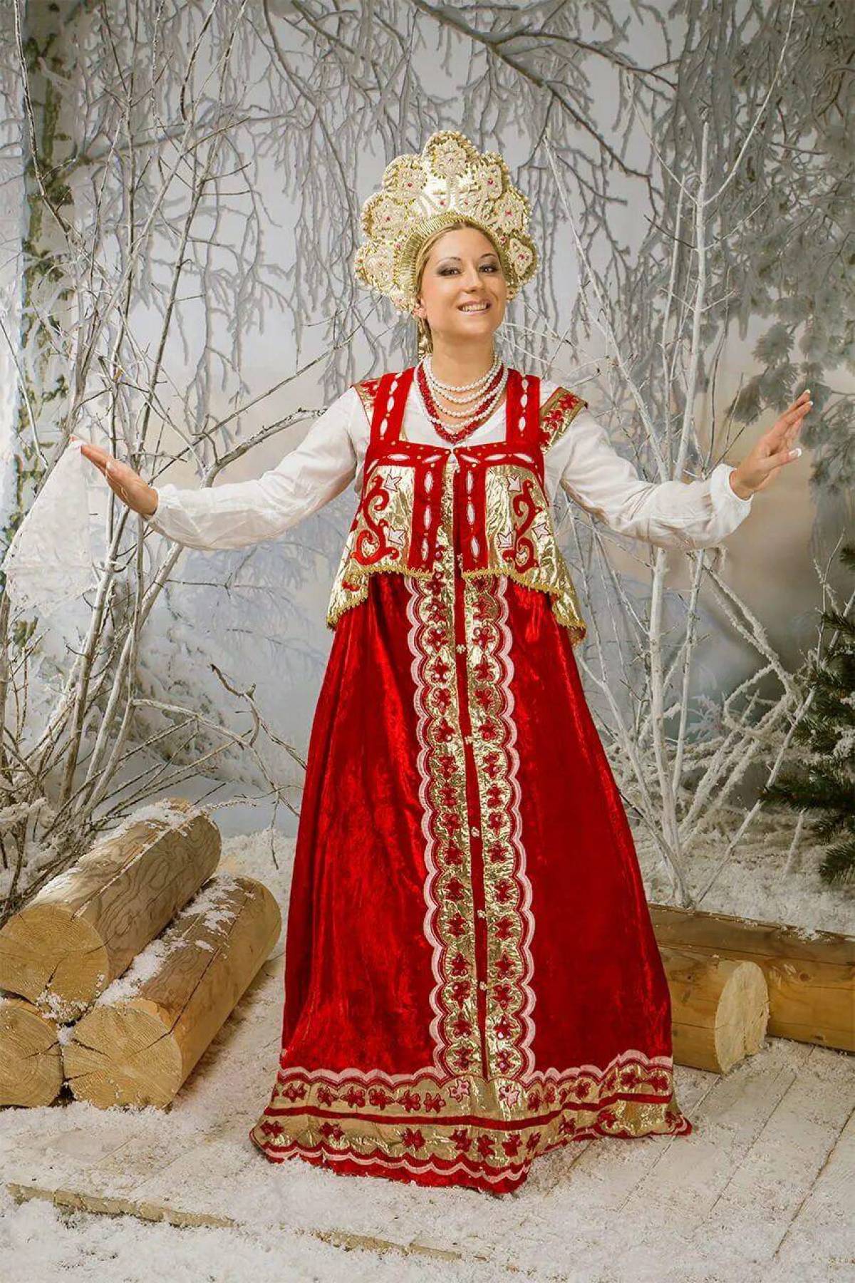Girls in Slavic costumes in Freetown