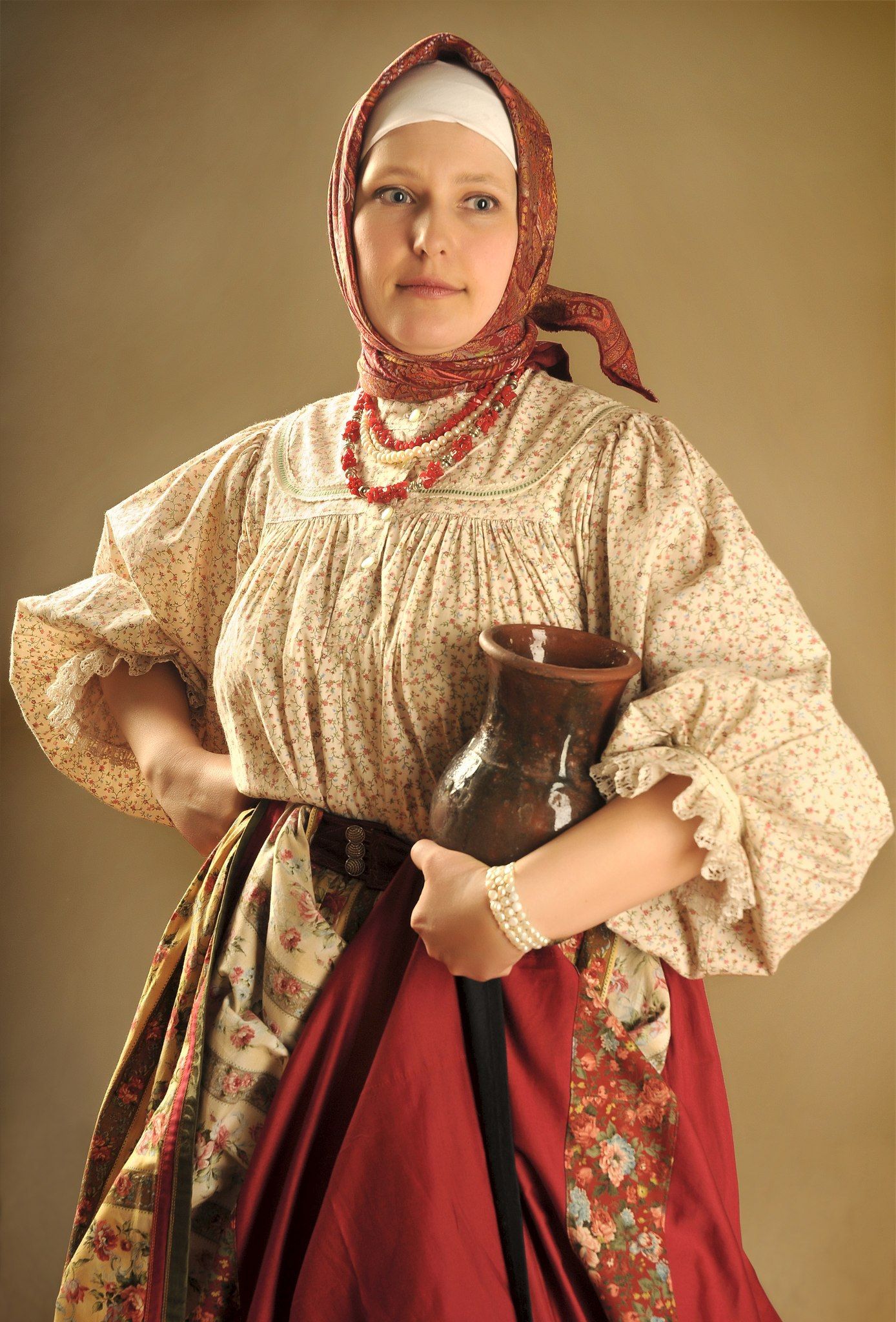 Girls in Slavic costumes in Freetown